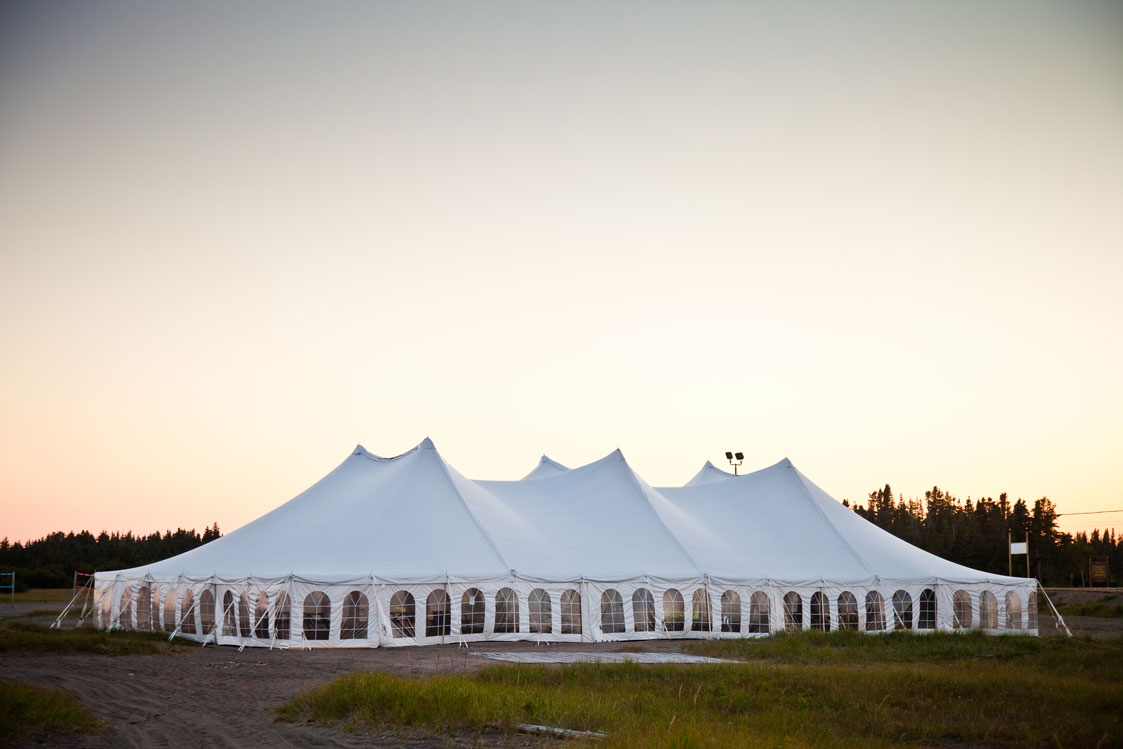 Tri-City Tent Rentals in Schenectady, NY outdoor event with large tent.